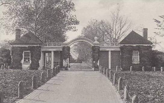 Virginia Mount Vernon North Lodge Gate Home Of George Washington Albertype