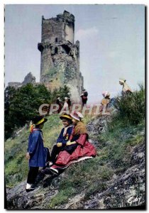 Postcard Modern L & # 39Auvergne Bourree De Saint Flour Clermont Ferrand