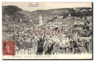 Old Postcard Resancon View Towards the Cathedral and Ciladelle