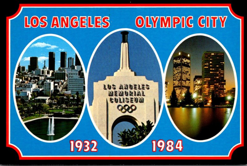 California Los Angeles Home Of The Olympics 1932/1984