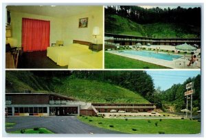 c1960 Valley Motor Inn Pigeon Forge Foothills Gatlinburg Tennessee TN Postcard