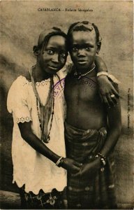 CPA AK Casablanca- Enfants Senegalais MAROC (880100)