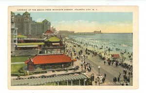 NJ - Atlantic City. Looking Up the Beach from Michigan Avenue