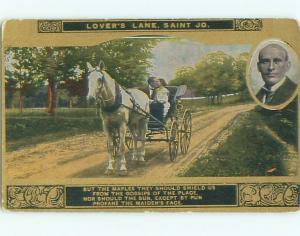 Divided-Back HORSE SCENE Great Postcard AA9427