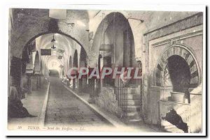 Tunisia Postcard Old Souk fabrics (fabric crafts market)