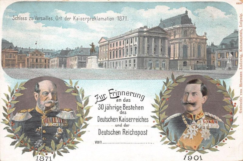 30TH ANNIVERSARY EMPIRE & POST OFFICE GERMANY POSTAL CARD POSTCARD (1901)