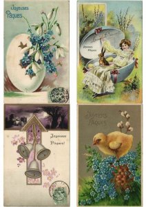 EASTER LOT OF EMBOSSED, ARTIST SIGNED 400 CPA Pre-1930 w. BETTER, PART 3.(L3114)