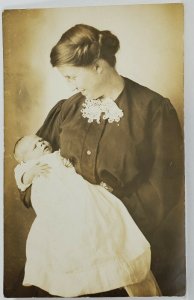 RPPC Chicago Illinois Merle Jean Kirkman Sweet Mother and Baby Photo Postcard R4