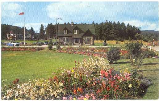 Flower Garden & Administration Building, Fundy National Park, New Brunswick, pre