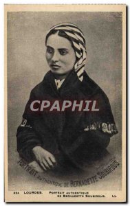 Old Postcard Lourdes authentic portrait of Bernadette Soubirous