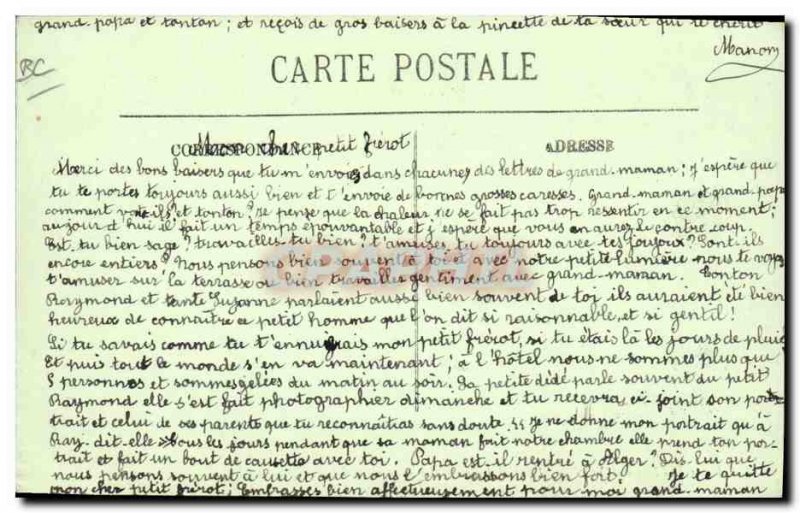 Old Postcard Tennis In Chatelguyon park