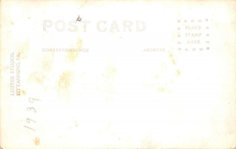 Kittanning Pennsylvania Architects Draft Table? Real Photo Postcard AA96707