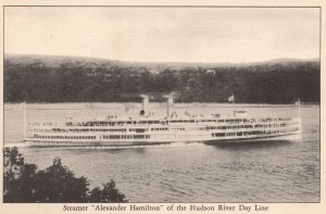 Vintage Postcard 1910's Steamer Alexander Hamilton of the Hudson River Day Line