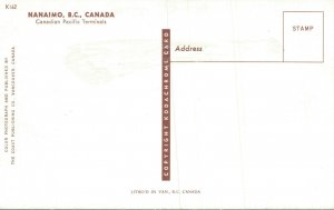 Canada Nanaimo British Columbia Canadian Pacific Terminals Postcard 08.09