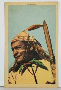 Indian Scout Vintage Postcard J17