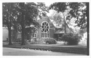 Constantine Michigan Conel Church Real Photo Antique Postcard K89428