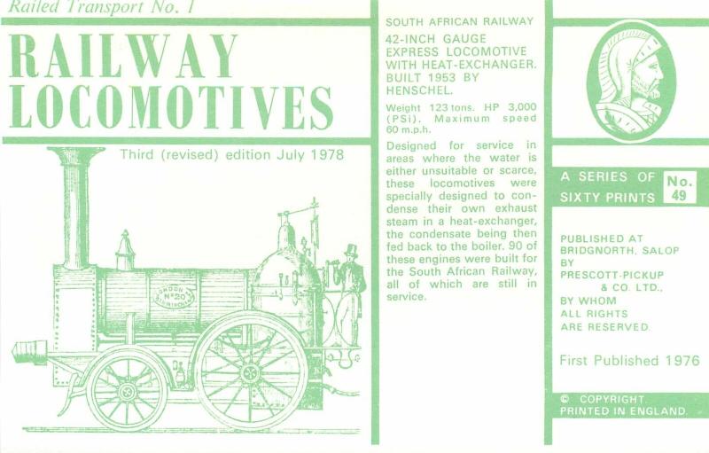 South African Railway Locomotives history 42-inch Gauge Express Locomotive