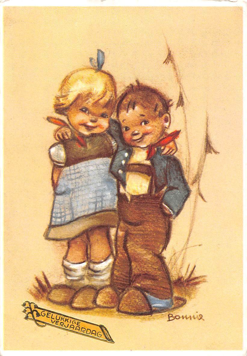 Gelukkige Verjaardag Happy Birthday Anniversary Couple Children