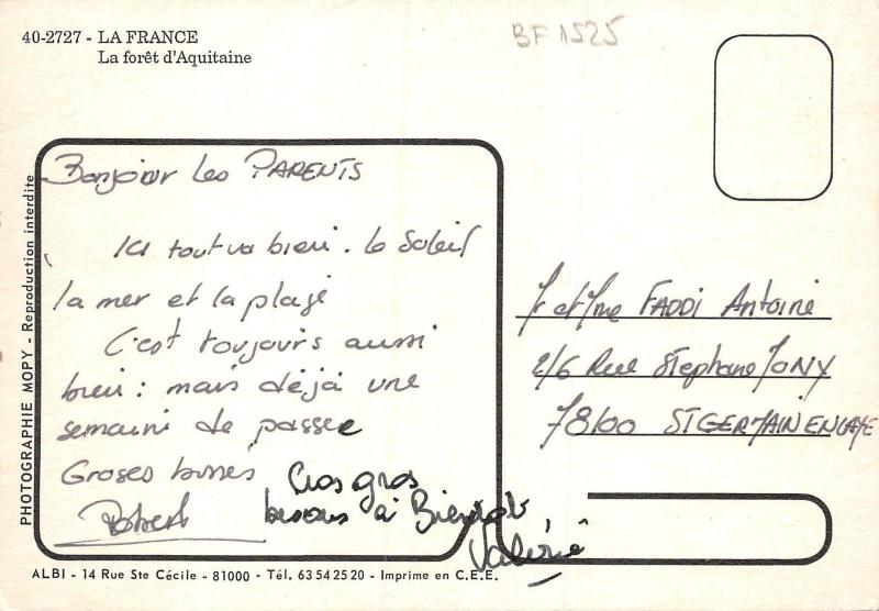 BF1525 La france la foret d aquitaine  France