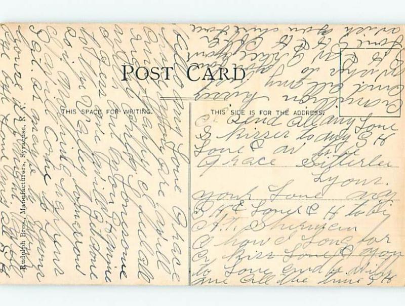 Divided-Back WATER SCENE Syracuse New York NY hp8847