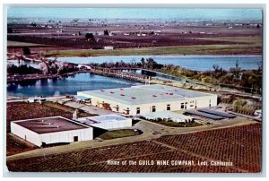 Lodi California Postcard Home Guild Wine Company Exterior Building c1960 Vintage