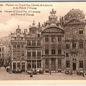 c1920s Brussels, Belgium Grand Duc Lorraine PC Prince Orange Houses Square A340