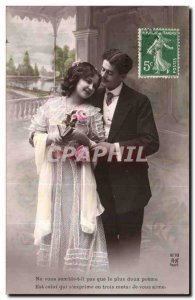 Fantasy - Couple - Do-it seems not that the sweetest poem - Old Postcard