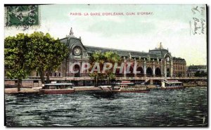 Old Postcard The Paris Gare D & # 39Orleans Quai D & # 39Orsay