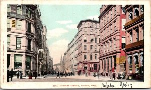 Postcard Summer Street in Boston, Massachusetts