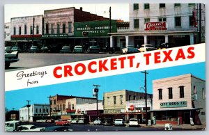 Crockett TX Keeland & Overstreet Hardware~City Drug~Royal Café~Hotel~Penny Scale
