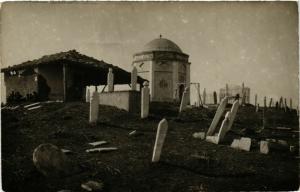 CPA AK carte photo real SKOPJE USKUB Cemetery MACEDONIA SERBIA (709378)