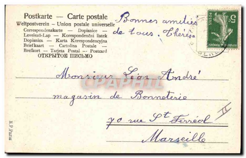 Old Postcard Fancy Pretre