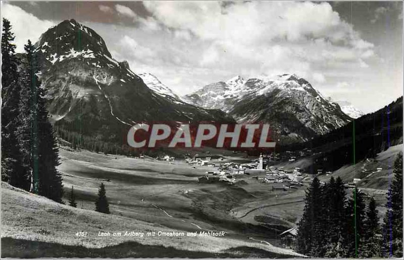 Modern Postcard Lech am Ariberg und mit Omeshorn Mohlsack