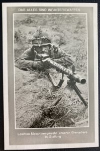 Mint Germany Real Picture Postcard Infantry Machine Gun Of Grenadiers
