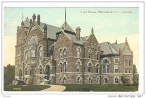 Court House, Woodstock, Ontario, Canada, PU-1910