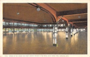 Cleveland Ohio Euclid Beach Park Dancing Pavilion, Interior, Vintage PC U11150