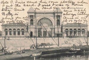 Berlin Germany-Lehrter Bahnhof-1912 Photo Postcard with Handwritten Message