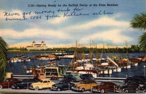 Florida Palm Beach Getting Ready For Sailfish Fishing Derby 1955 Curteich