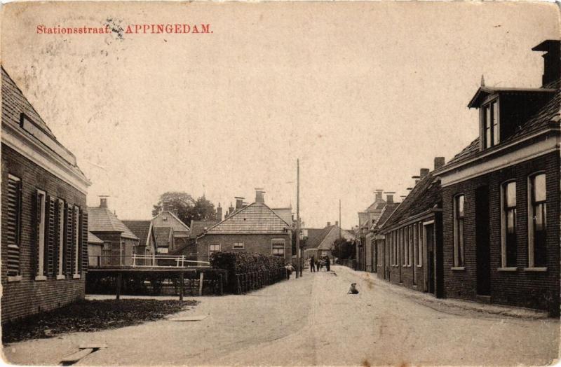 CPA AK APPINGEDAM Stationsstraat NETHERLANDS (706261)