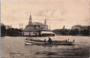 Denmark Copenhagen København Søpavillonen Vintage Postcard C262