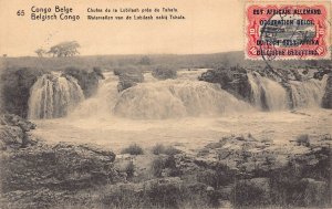 Belgian Congo 1918 Lubilash Waterfalls near Tshala vintage postcard B980