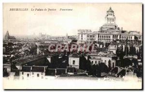 Old Postcard Brussels Courthouse Panorama