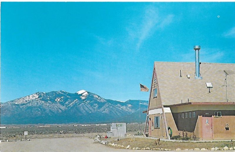 Kampgrounds of America Taos New Mexico Sangre de Cristo Mountains in Background