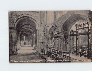 Postcard North Transept & Ambulatory, St. Bartholomew, London, England