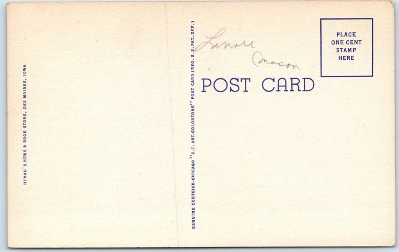 1943 Des Moines, IA Broadlawn General Hospital Brick Building Medical Teich A252