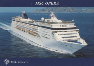 MSC Opera Crociere Cruise Ship Postcard