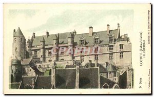Old Postcard Loches Chateau