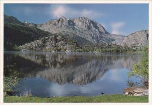 California Gull Lake Majestic Carson Peak Reflects In The Calm Water Of Gull ...