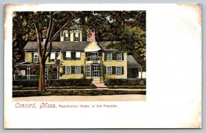 Concord  Massachusetts  Hawthorne's Home Wayside Postcard  c1907