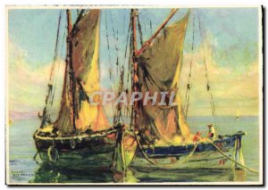 Postcard Modern fishing boat Andre BERONNEAU